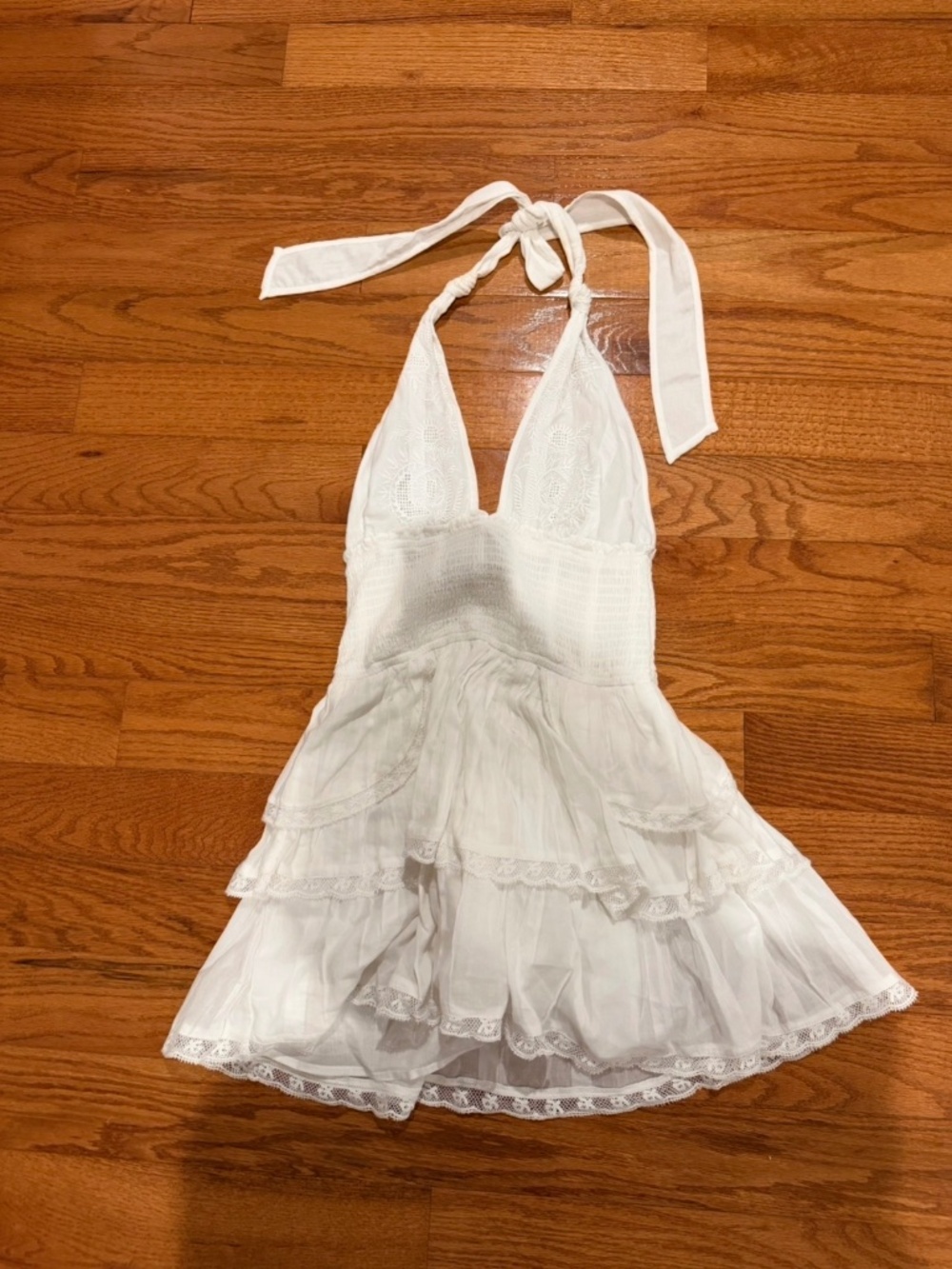 LoveShackFancy Deanna Halter Dress